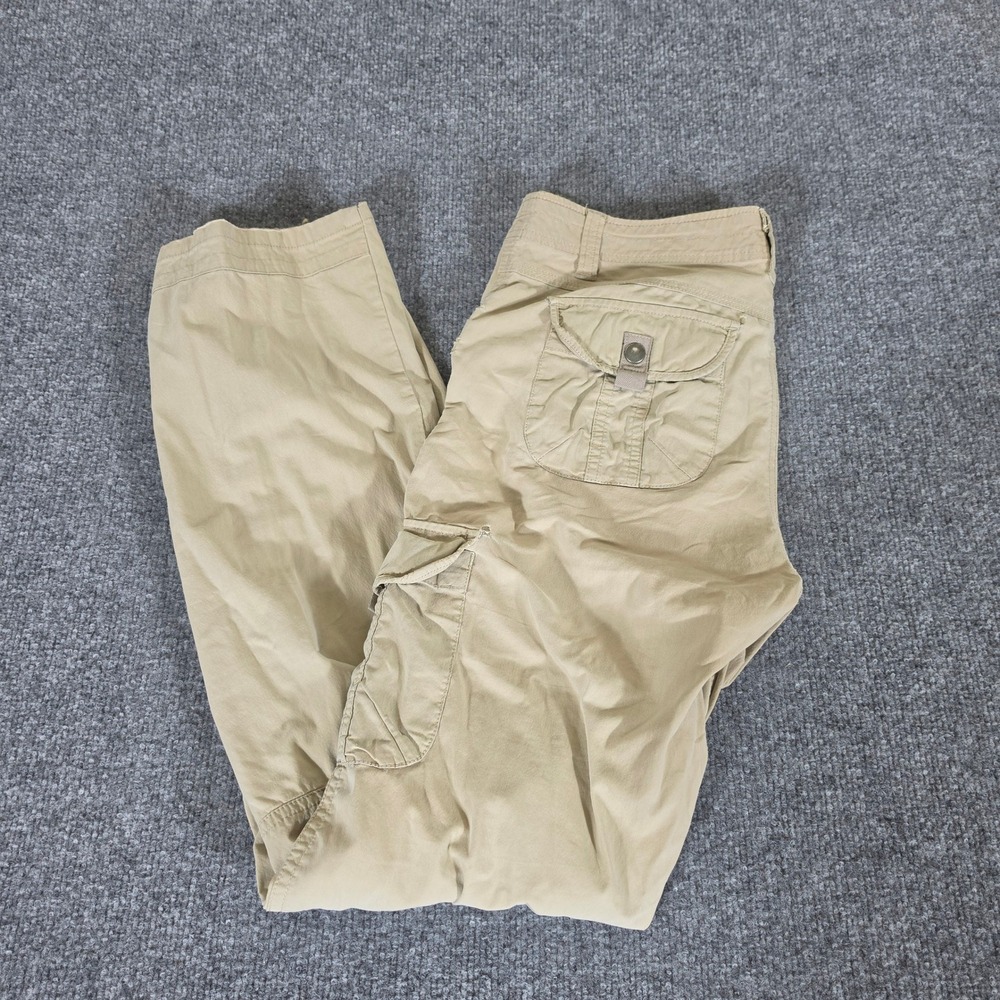 Kuhl Womens Cargo Pants Tan Beige Size 8 Reg Hiking Outdoor Utility Straight Leg